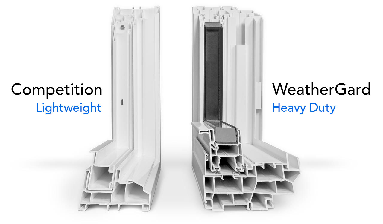 Window frames side-by-side