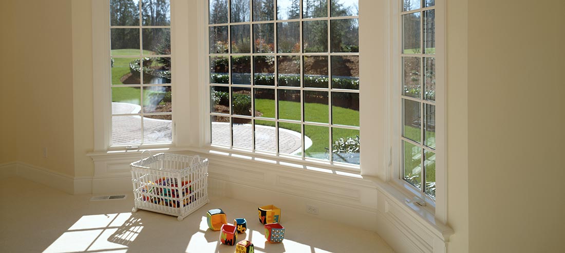 Bay window interior view