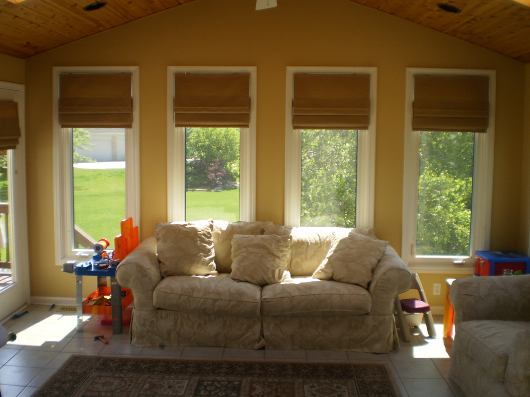 The Bendons house, interior view of 4 new windows