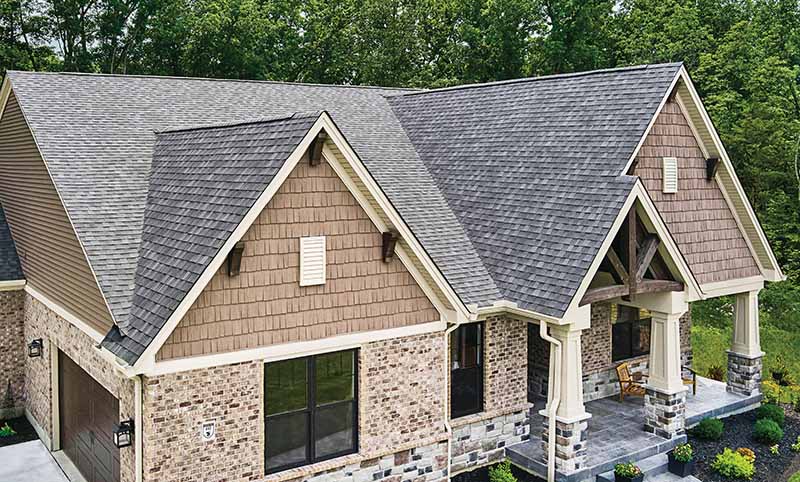 Atlas shingles on a new roof with Scotchgard® Protector